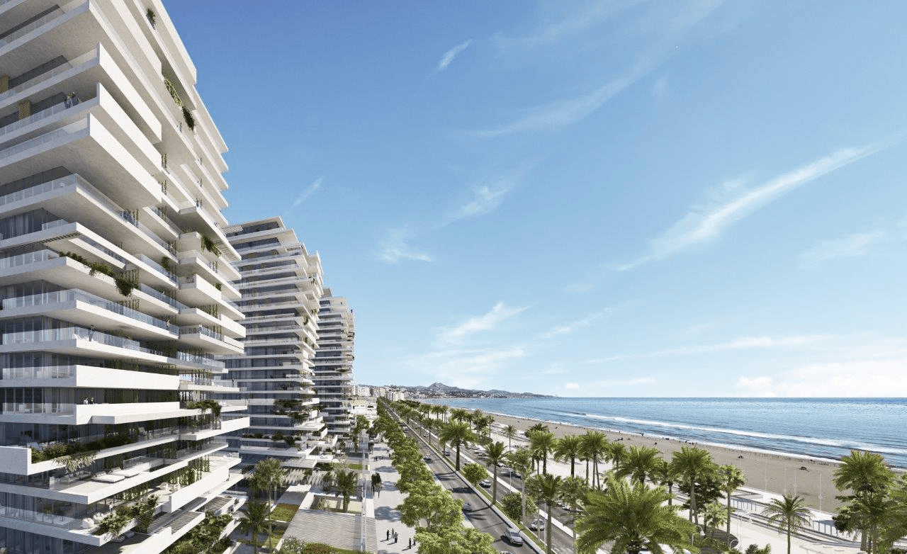 Modern luxury house on a hillside surrounded by trees, featuring large glass windows, a terrace, and a small pool at sunset.