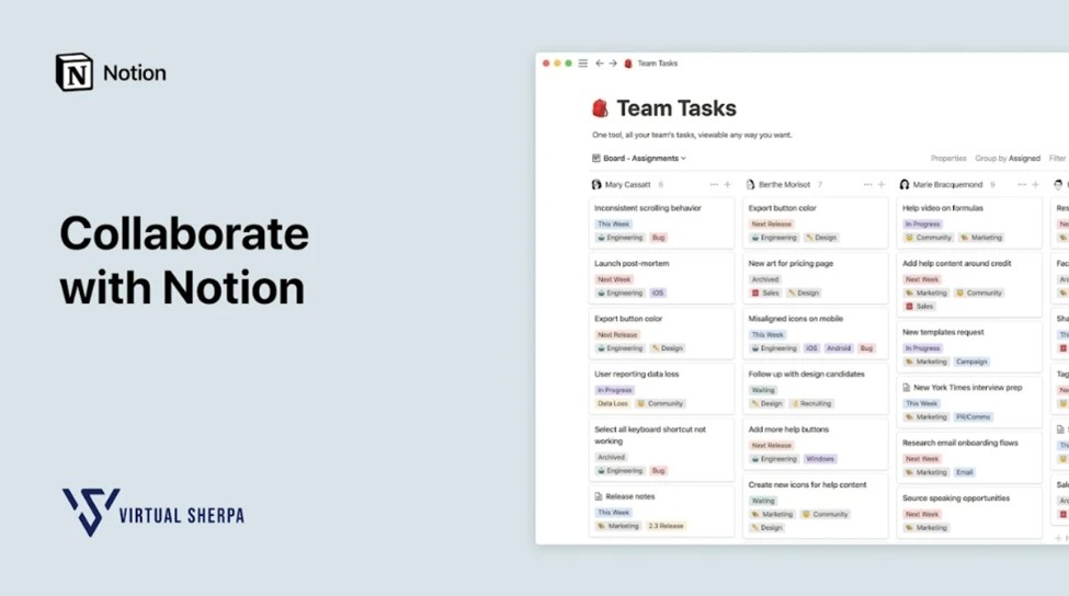 Team Collaboration and Communication in Notion