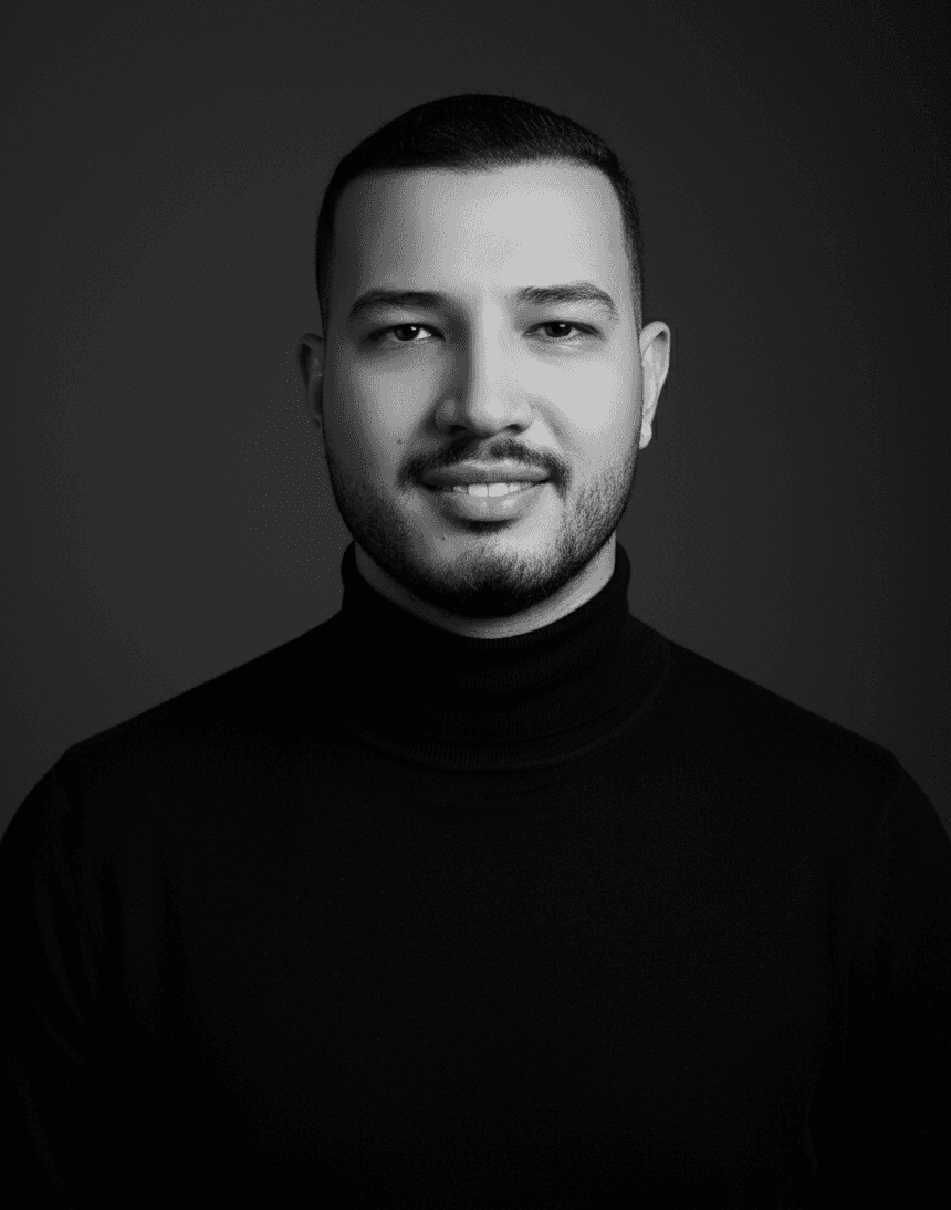 Portrait of portfolio creator – front view