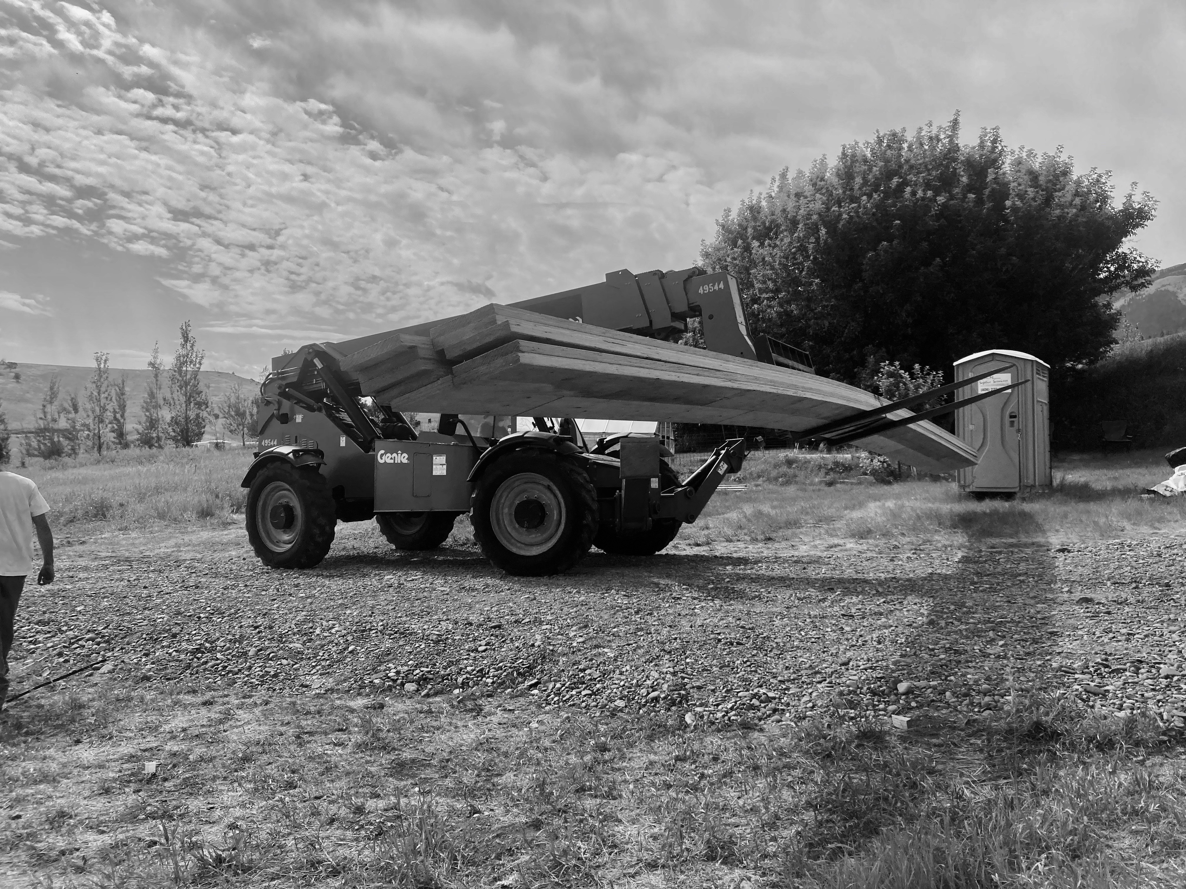 telehandler with LVL's