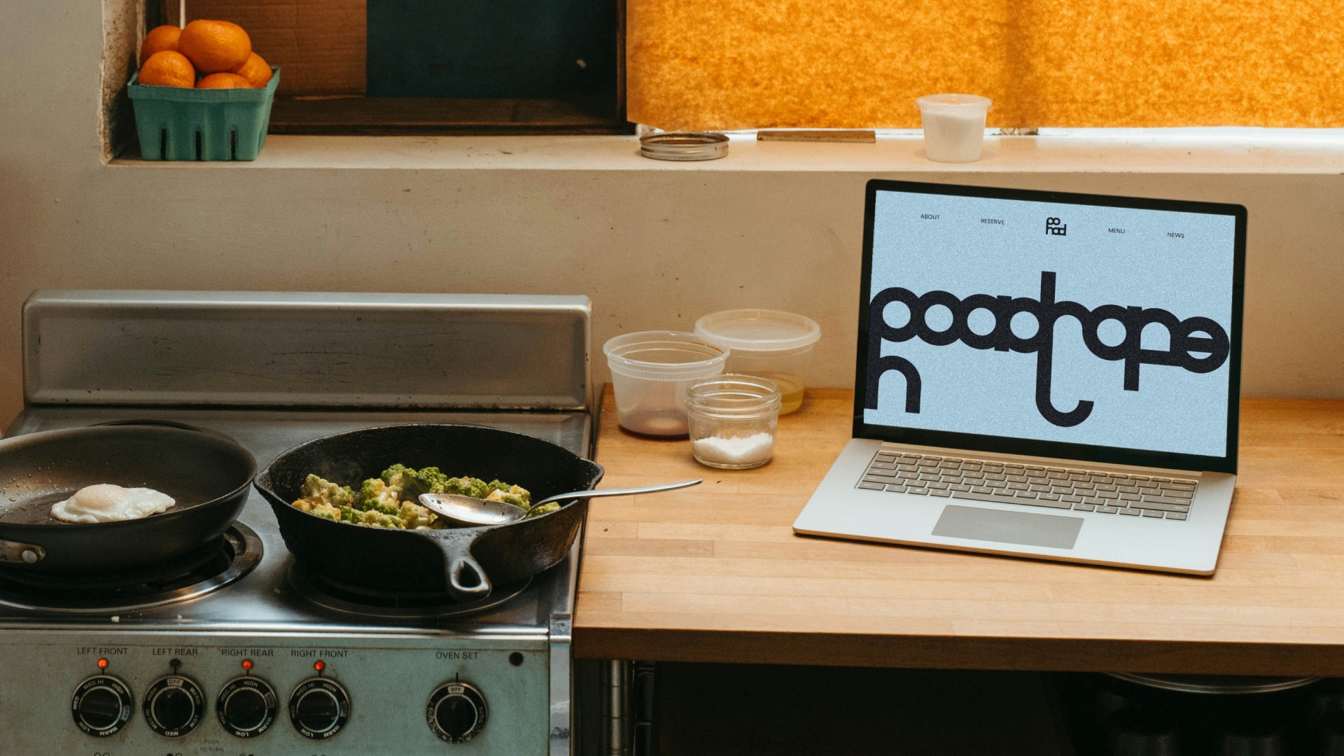 Minimalist lemon product photo with glass cup on pastel yellow background