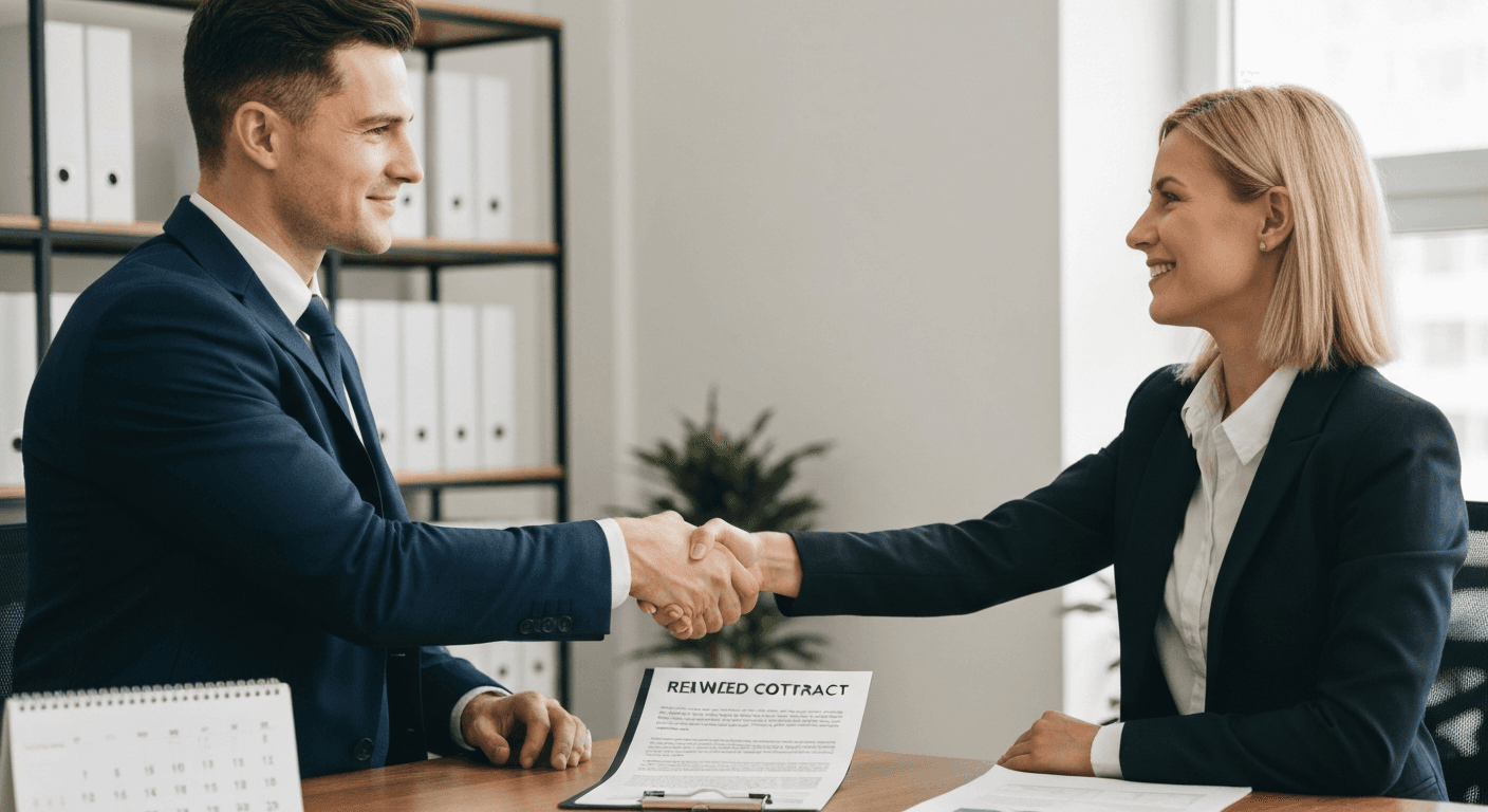 Professionals agree on contract renewal