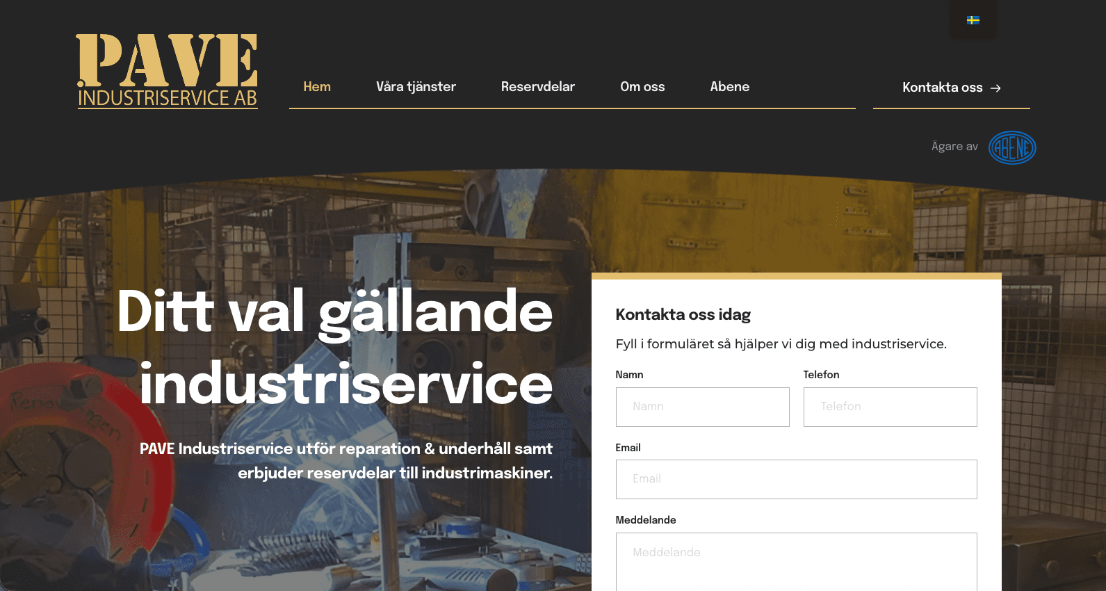 Hemsida till industriservice