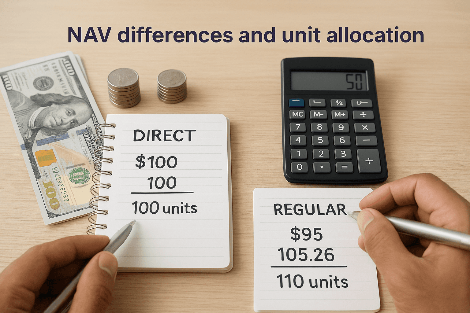 NAV differences and unit allocation