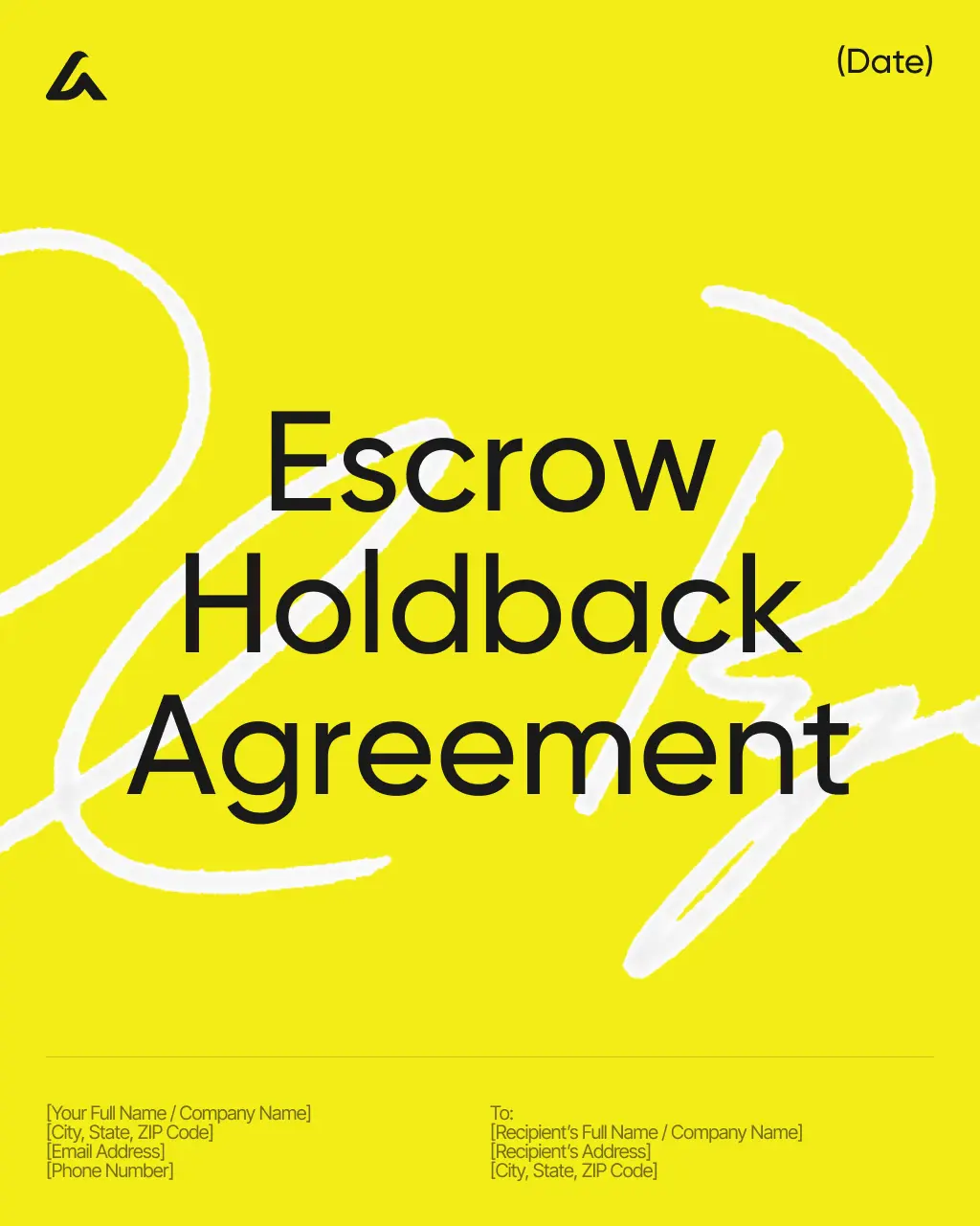 Escrow Holdback Agreement