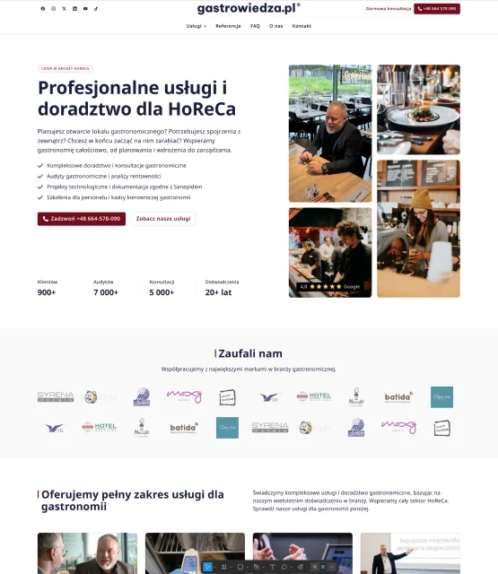 GastroWiedza service website