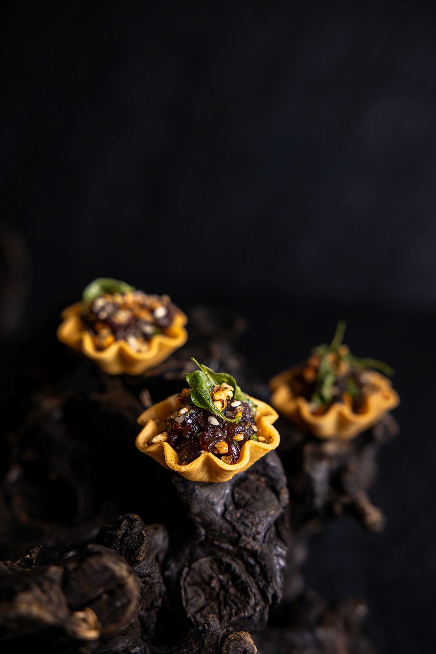 Native Cured Kangaroo Tart Canape
