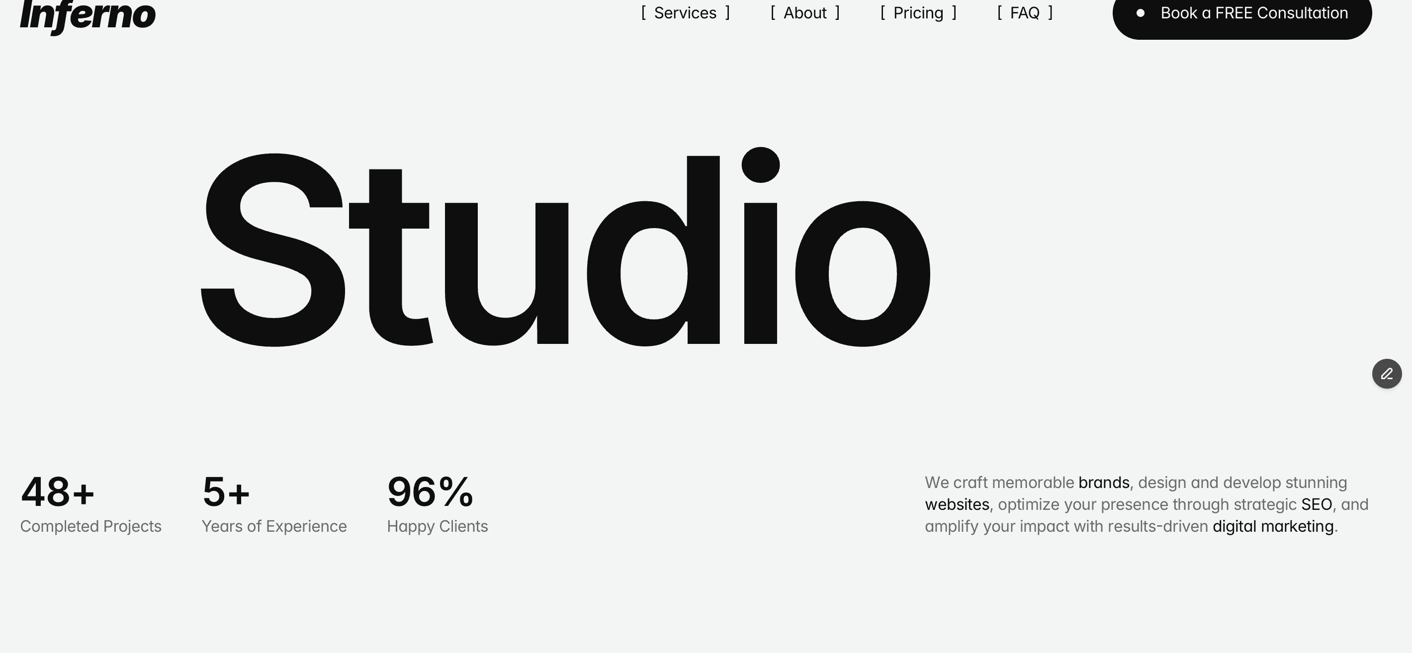 Presentation of work