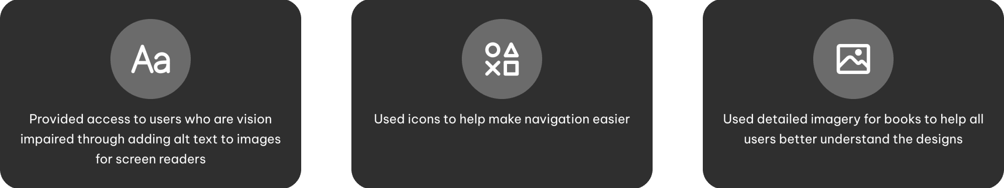 Accessibility consideration