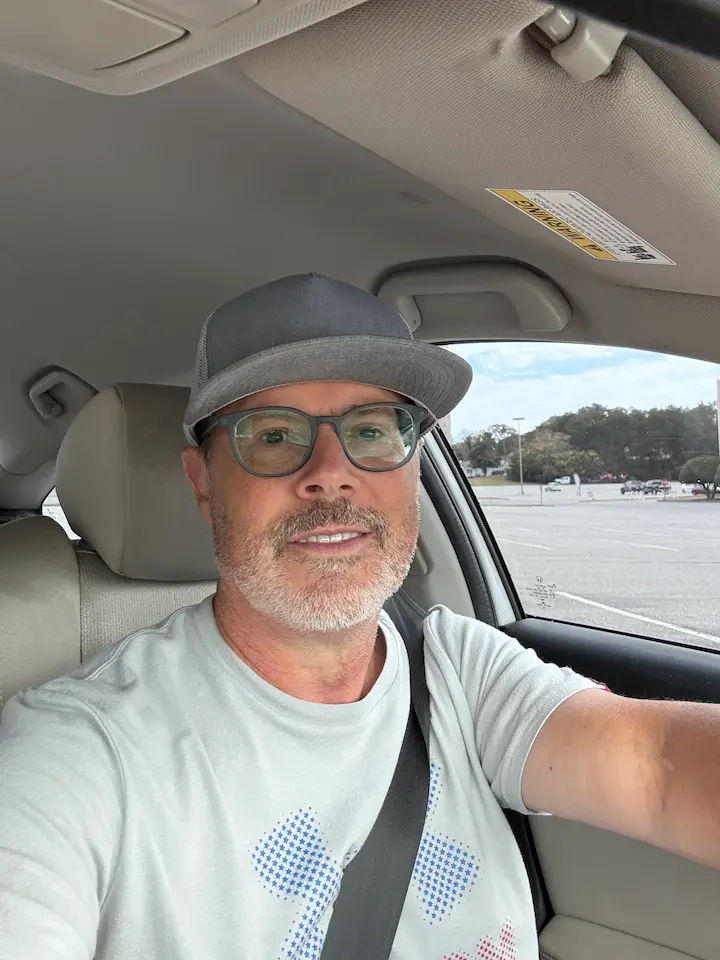 Stu driving for Uber 2025