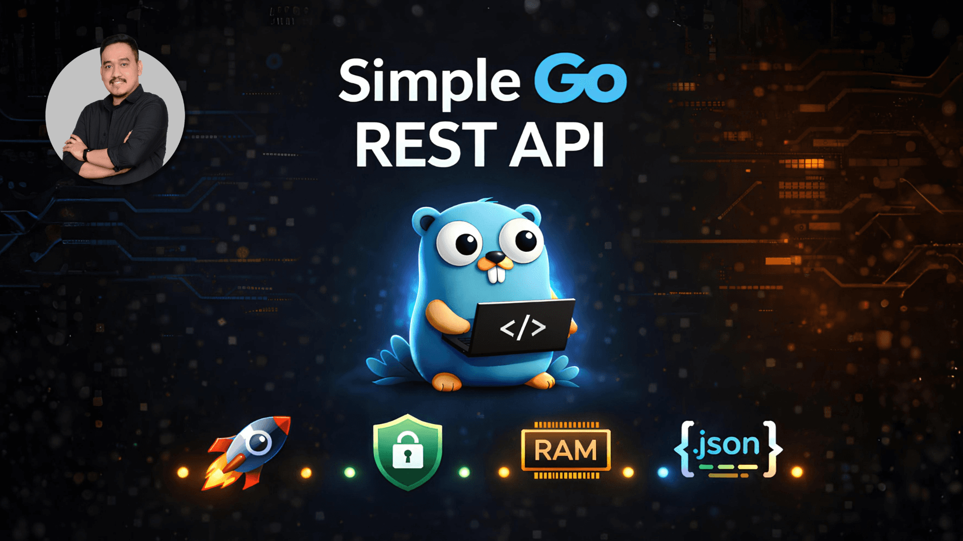 Simple Go REST API - JWT Auth • Secure Endpoints • In-Memory Storage • JSON
