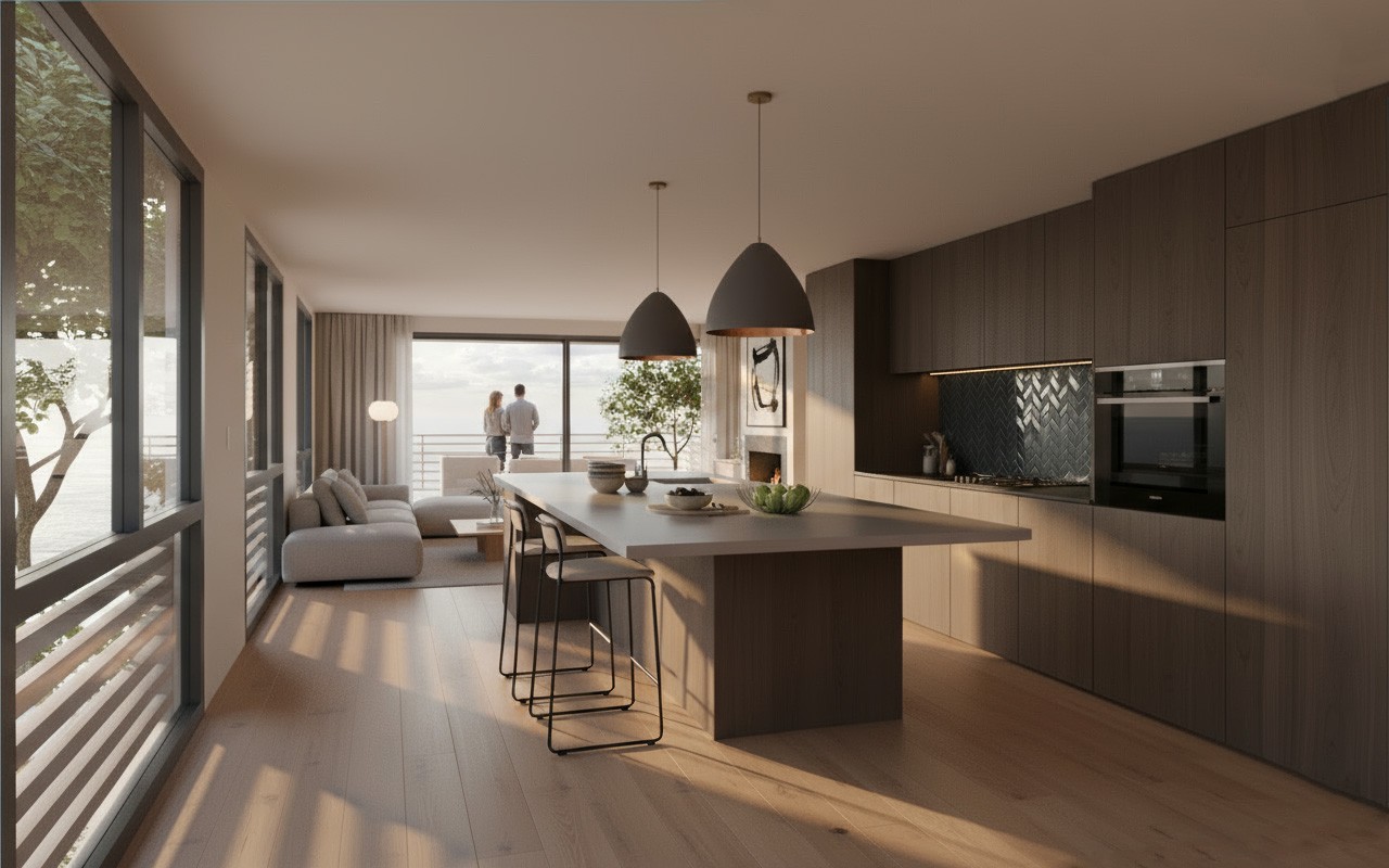 coastal-flood-resilient-raised-house-chatham-ma-summer-cedar-modern-mava-interior-minimal-kitchen-full height window