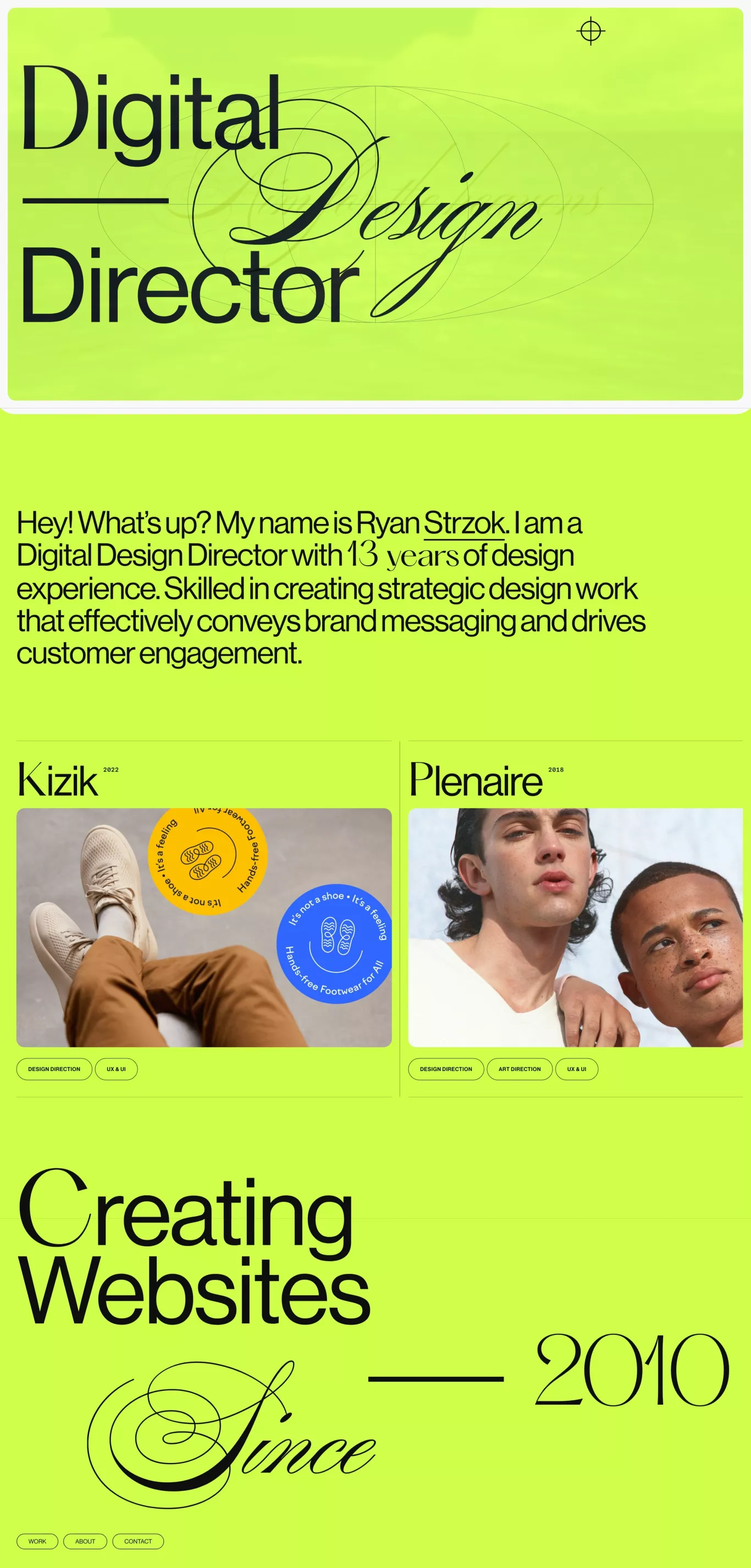 ⭐️ portfolio page screenshot showcasing Design and Tech design