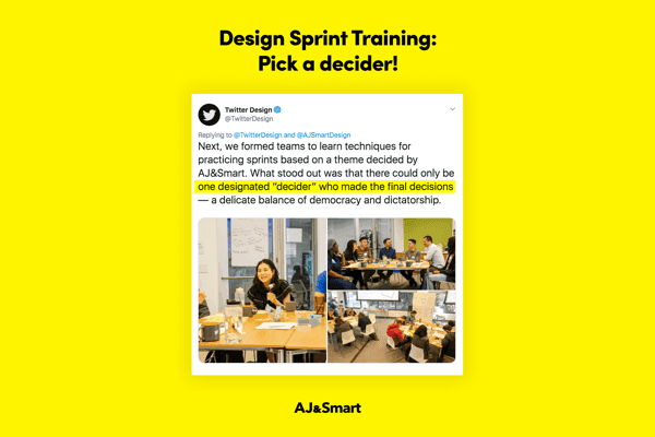 Workshop hack – pick a decider