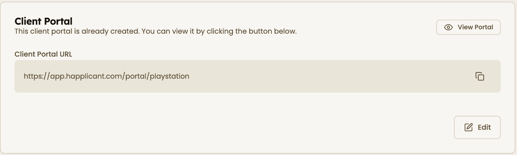 Client portal