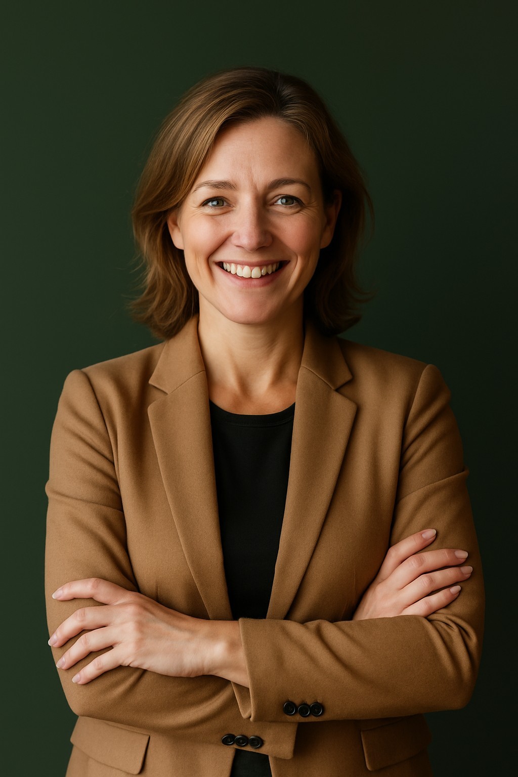 Close-up of a dark green leaf showing its textured surface and central vein against a muted background.