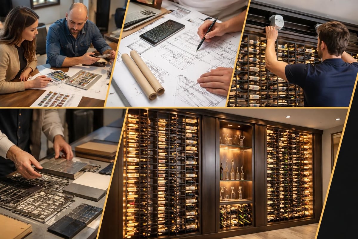 Wine wall design process