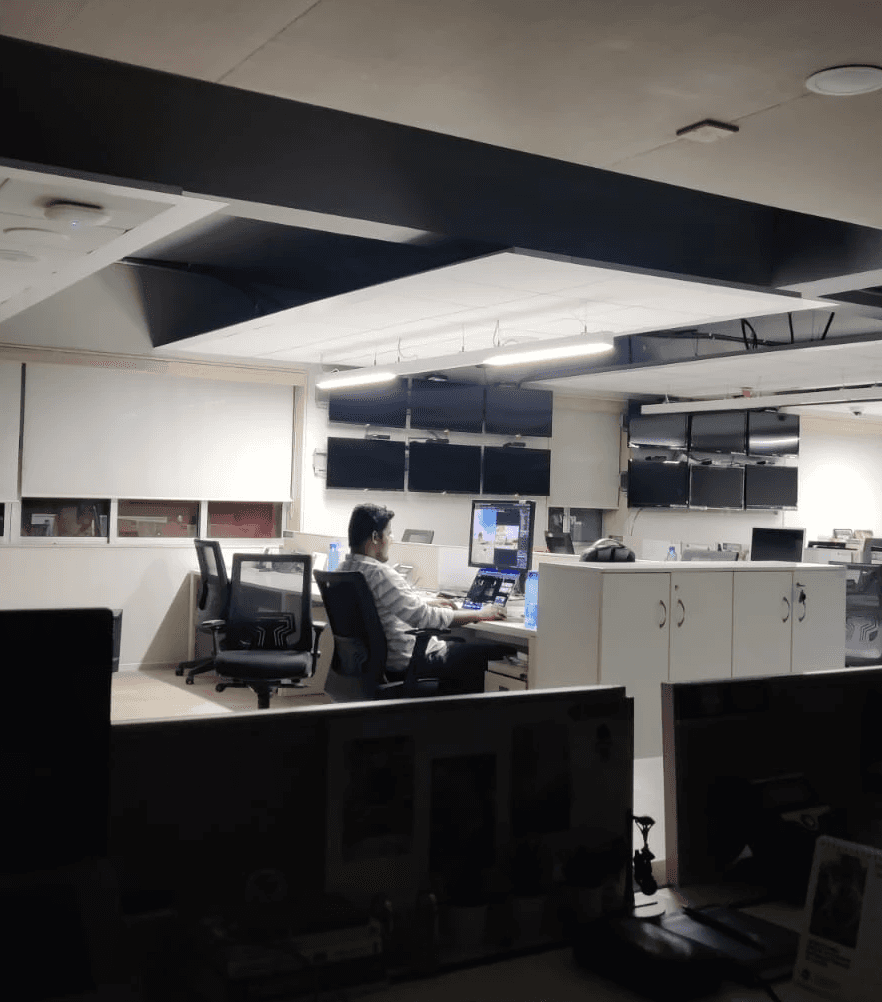 Portrait of portfolio creator – back view