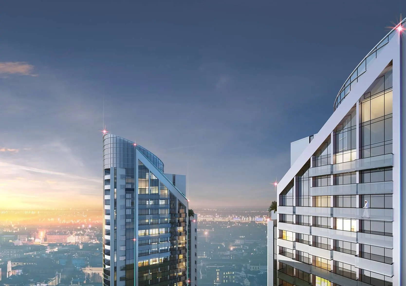 cloud tower building details