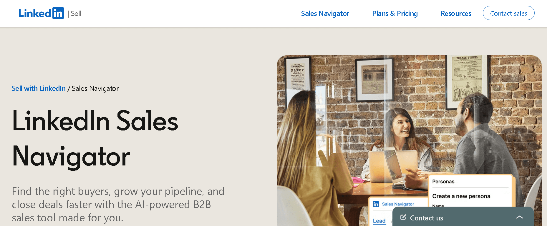 LinkedIn Sales Navigator home
