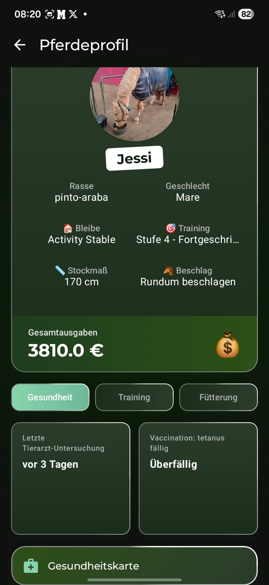 Horse Profile - ManeMap