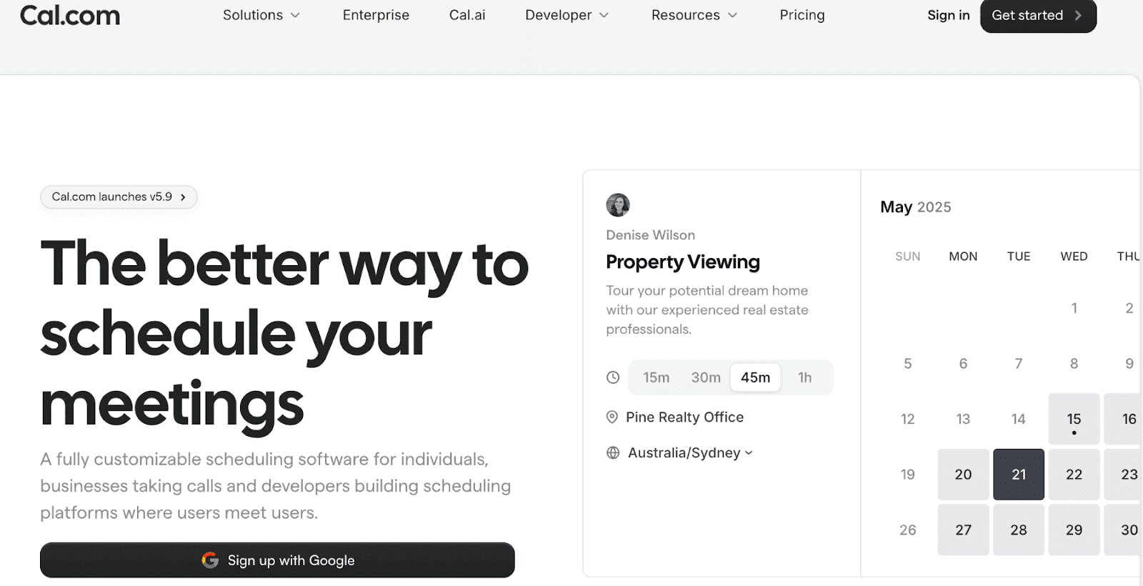 Cal.com is the best HVAC scheduling software.