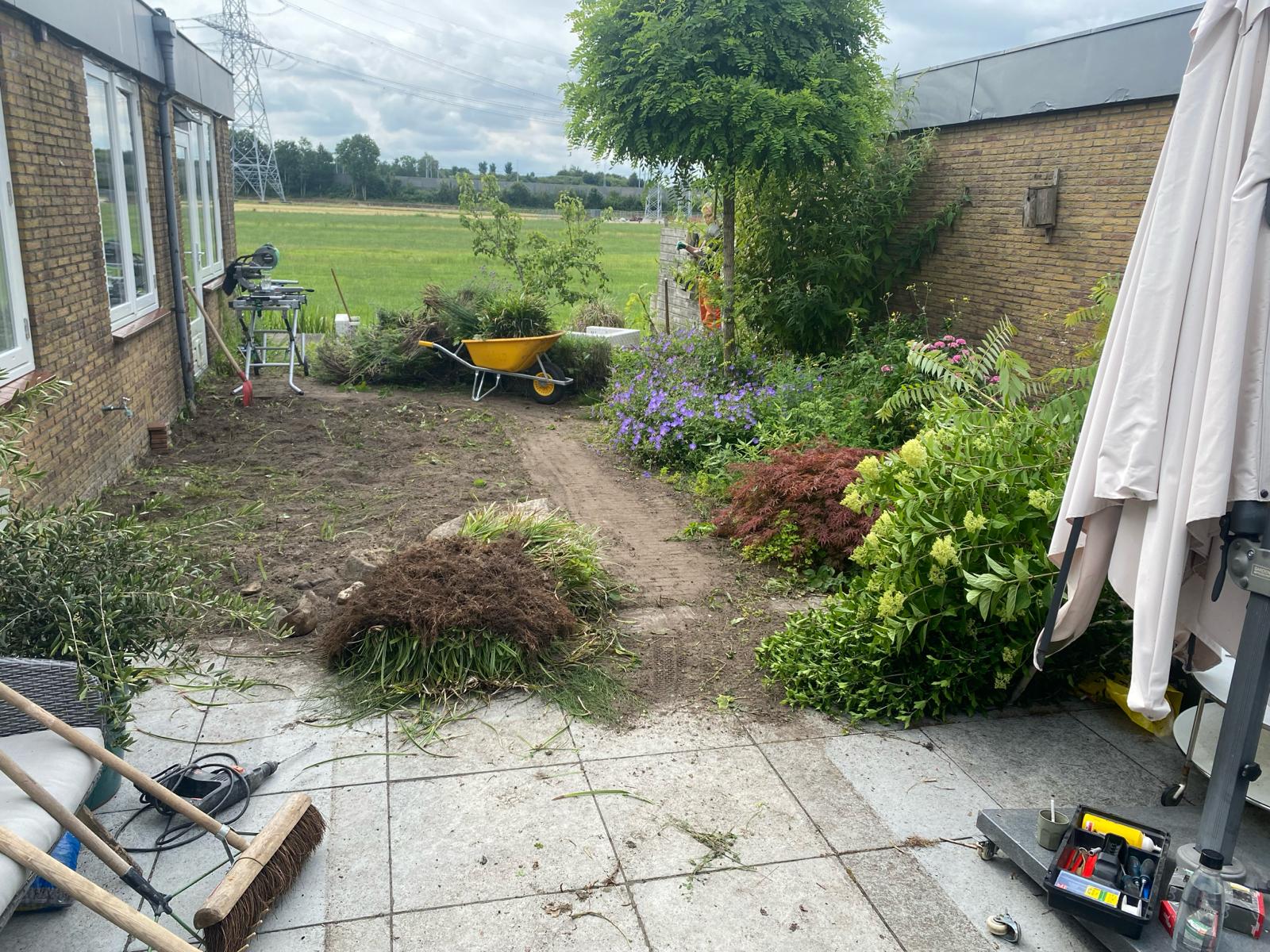 Tuin renovatie schutting after