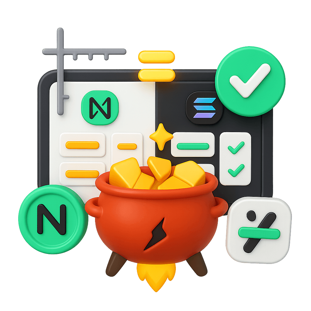 Standardize cross-chain layouts to look and behave consistently across NEAR and Solana.