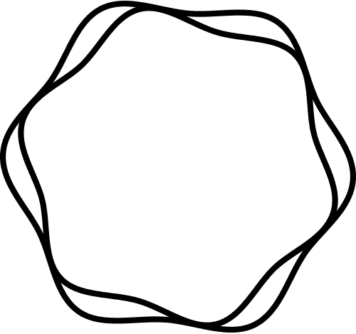 Icône cercle organique symbole de plénitude