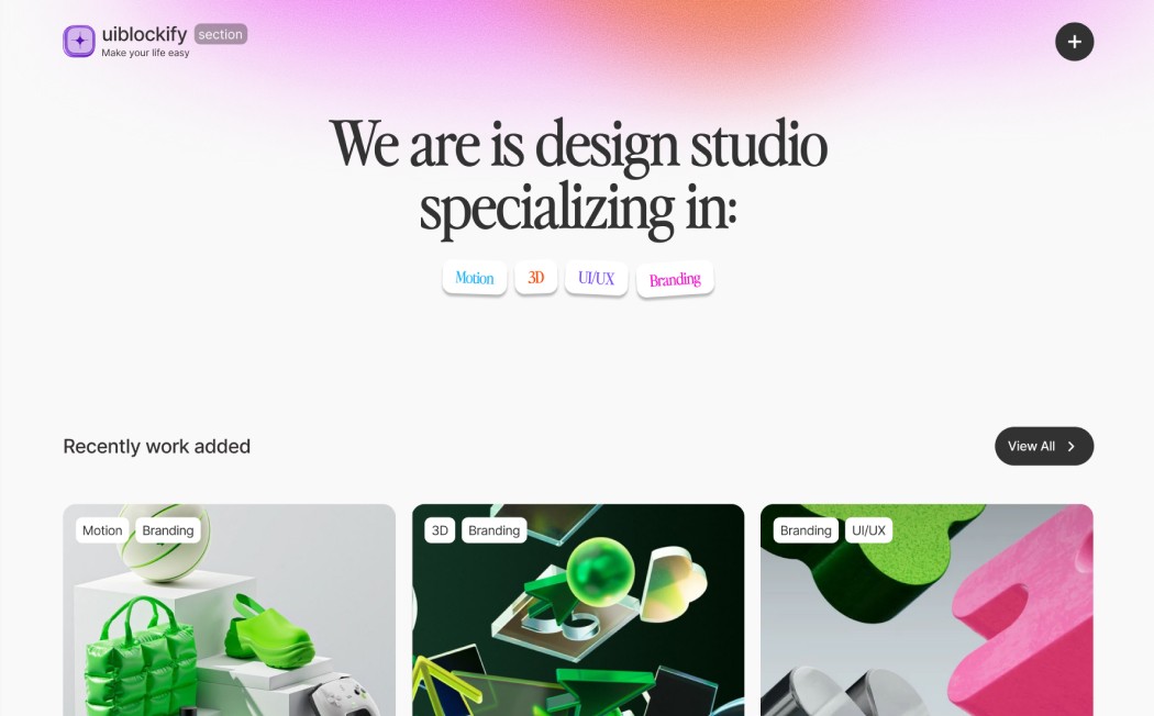 Colorfull Design Studio Hero 