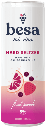 Besa Fruit Punch Hard Seltzer can mockup.
