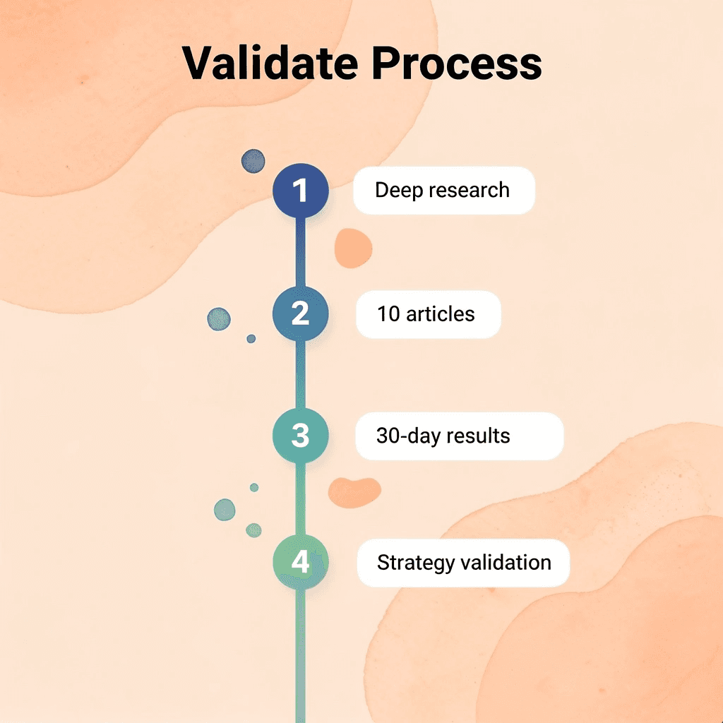 Four-step validate program process