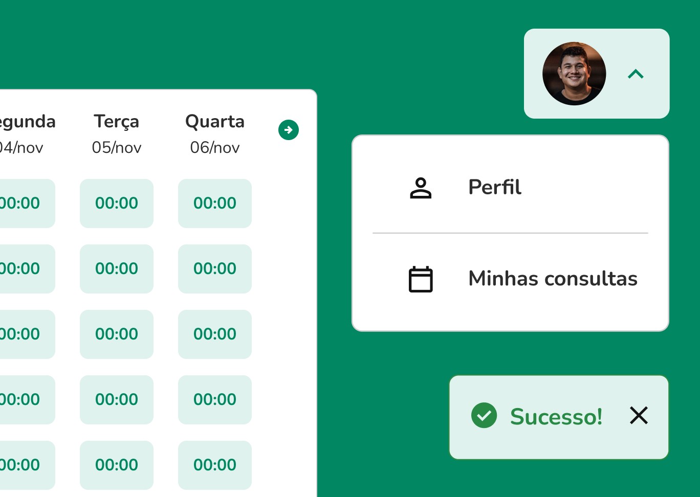 Exemplos de elementos de interface