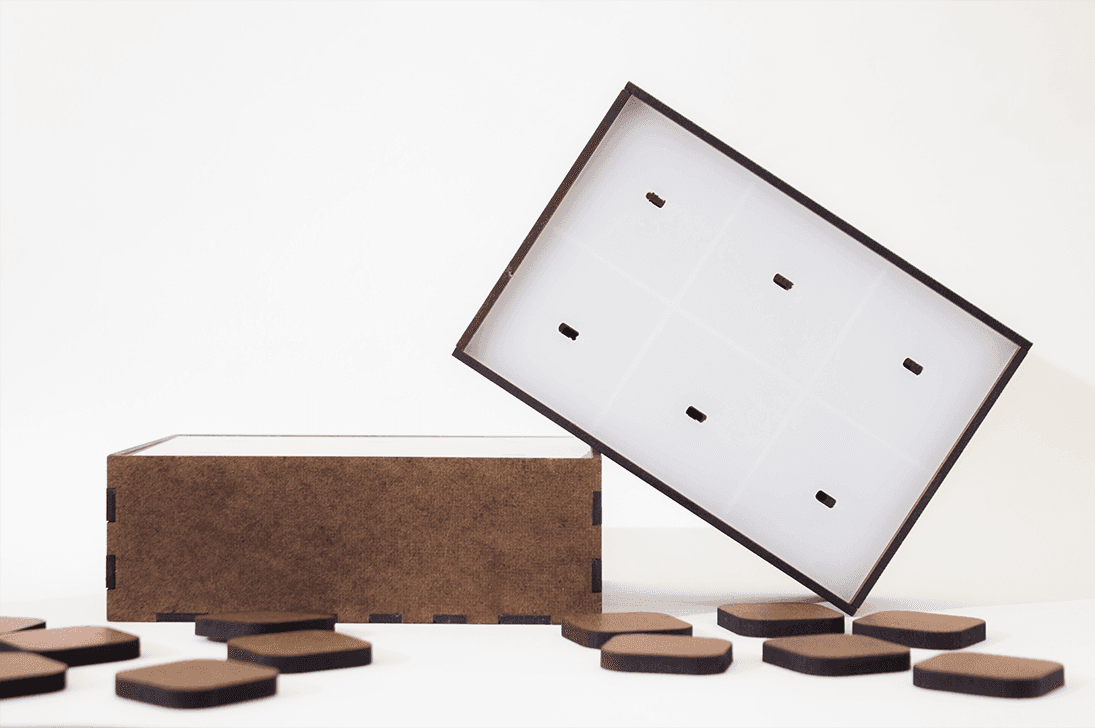 Gif showing the interaction between the two boxes.