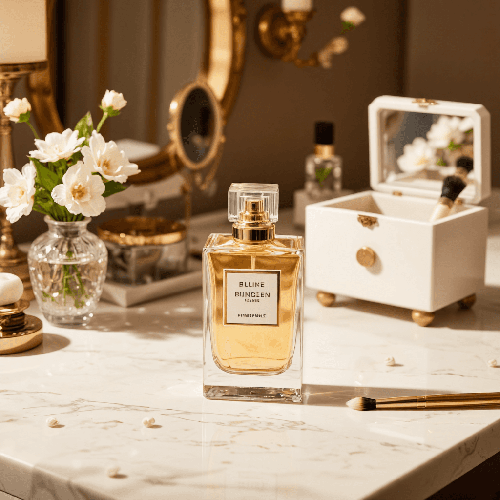 product photography of perfume