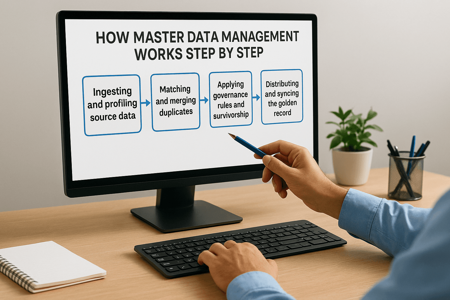 How master data management works step by step