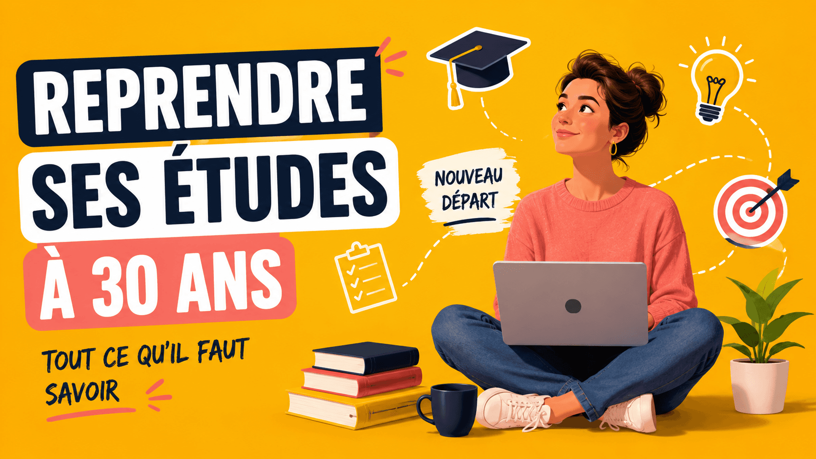 Reprendre les études à 30 ans, ça fait peur. Mais c'est plus facile que tu crois si t'as la bonne méthode. Voici le guide complet.