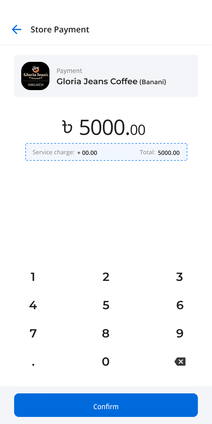SureCash app, screen 3