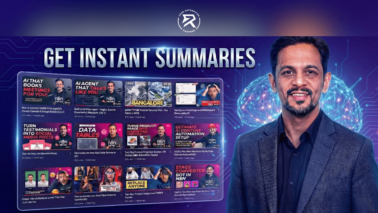 instant yt summaries using ai