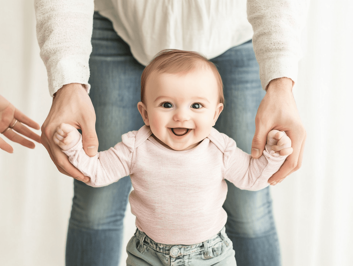 9 month old with parent