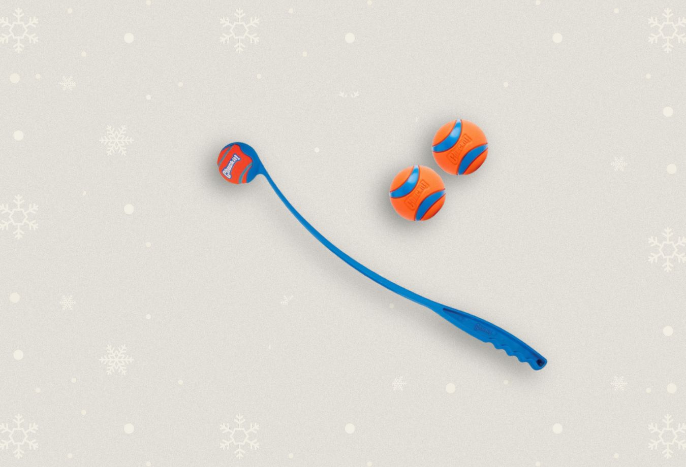 Chuckit Ball Launcher floating balls dog