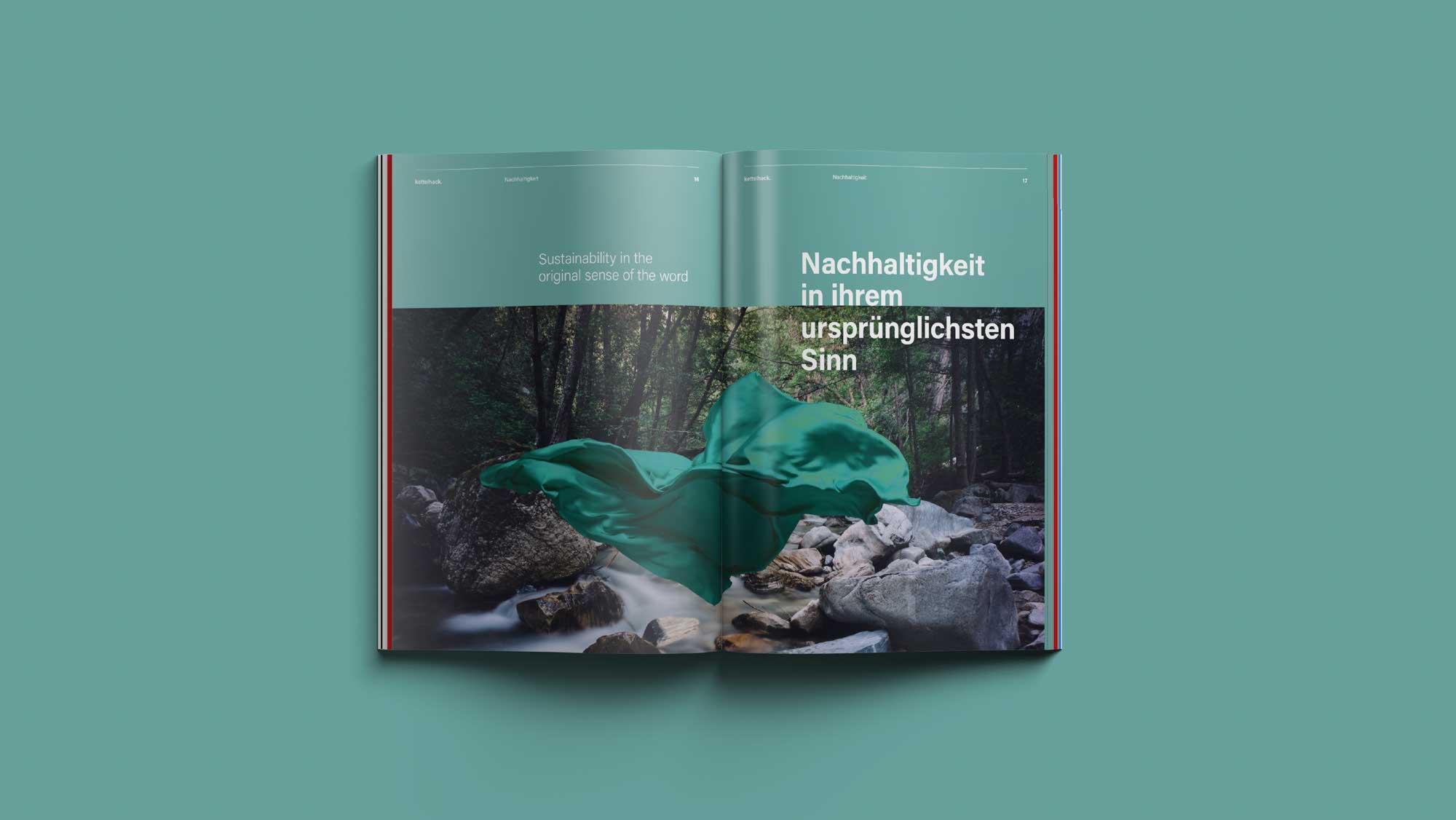 Produktweltseite in der Broschüre – strukturierte Darstellung mit hoher Designqualität