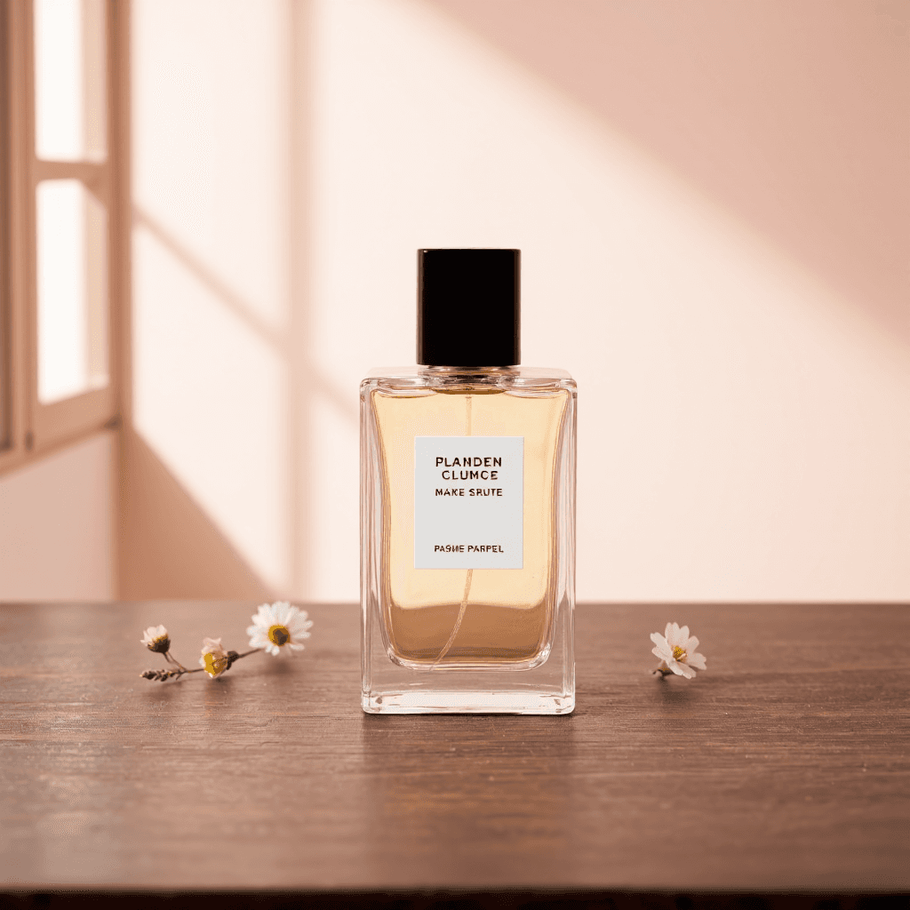 product photography of a bottle of perfume, used for fragrance