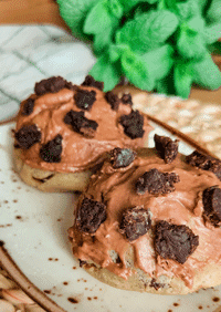 Brookie cookies on plate