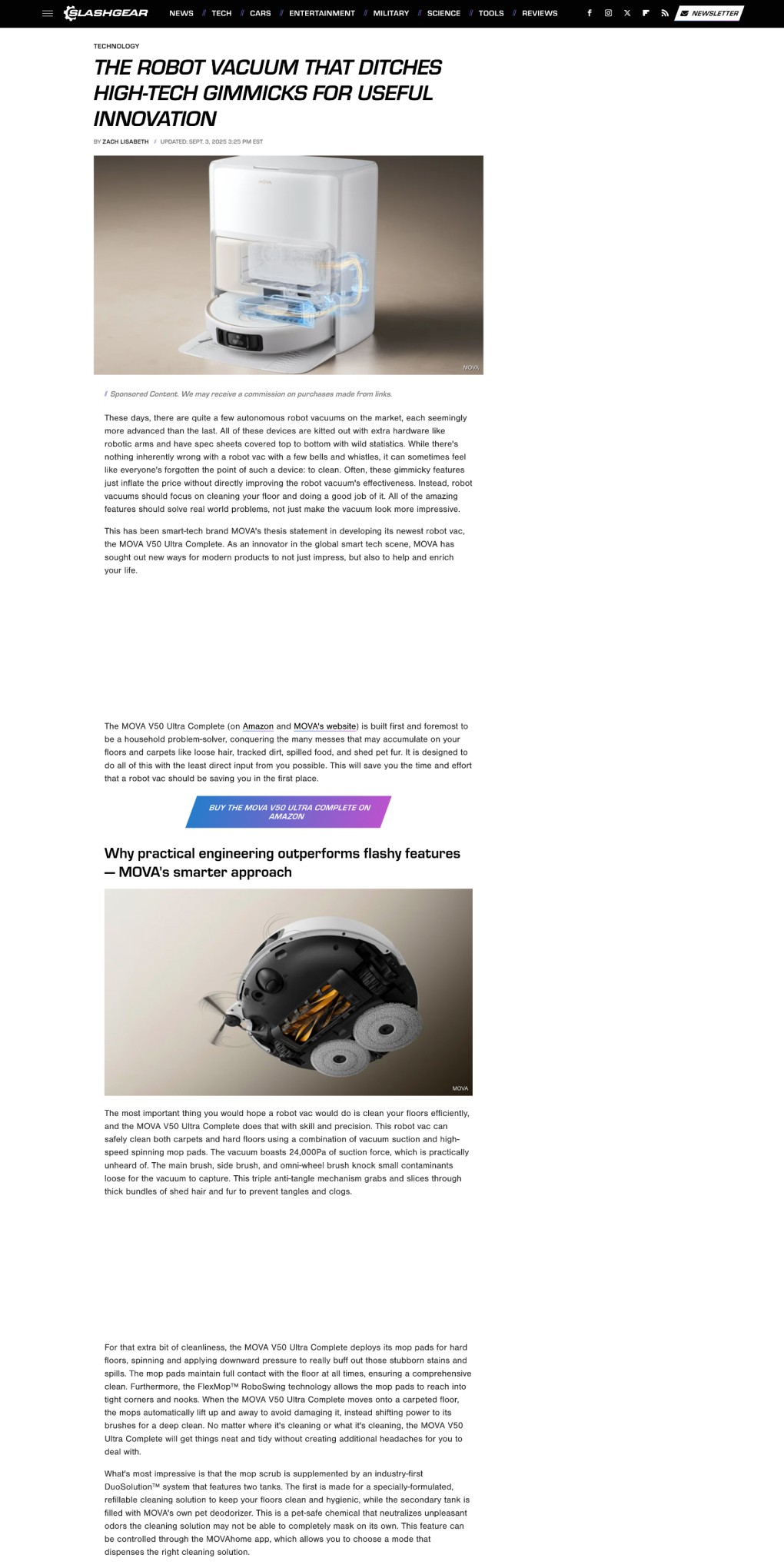 Screenshot of the article