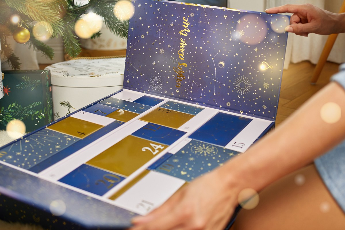 Inside of the advent calendar