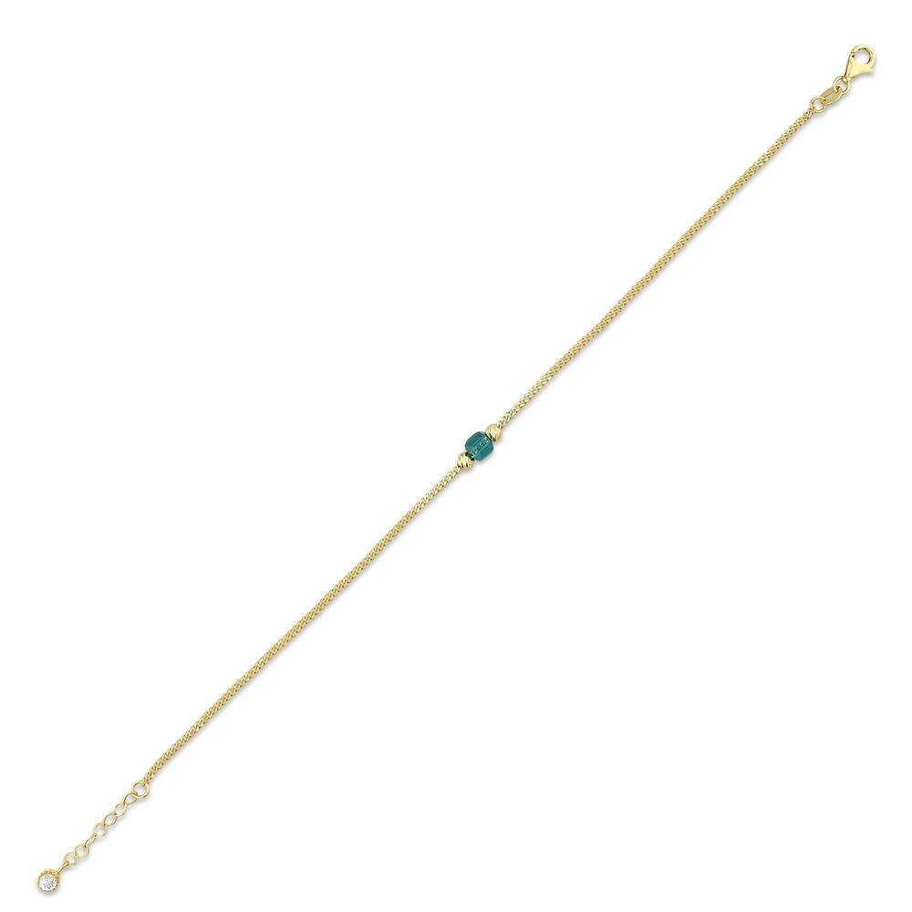 Assos 14 Ayar Altın Renkli Taşlı Zarif Bayan Tasarım Bileklik