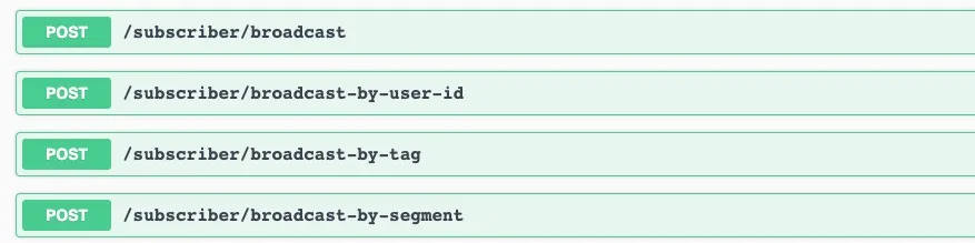 UChat Broadcast API