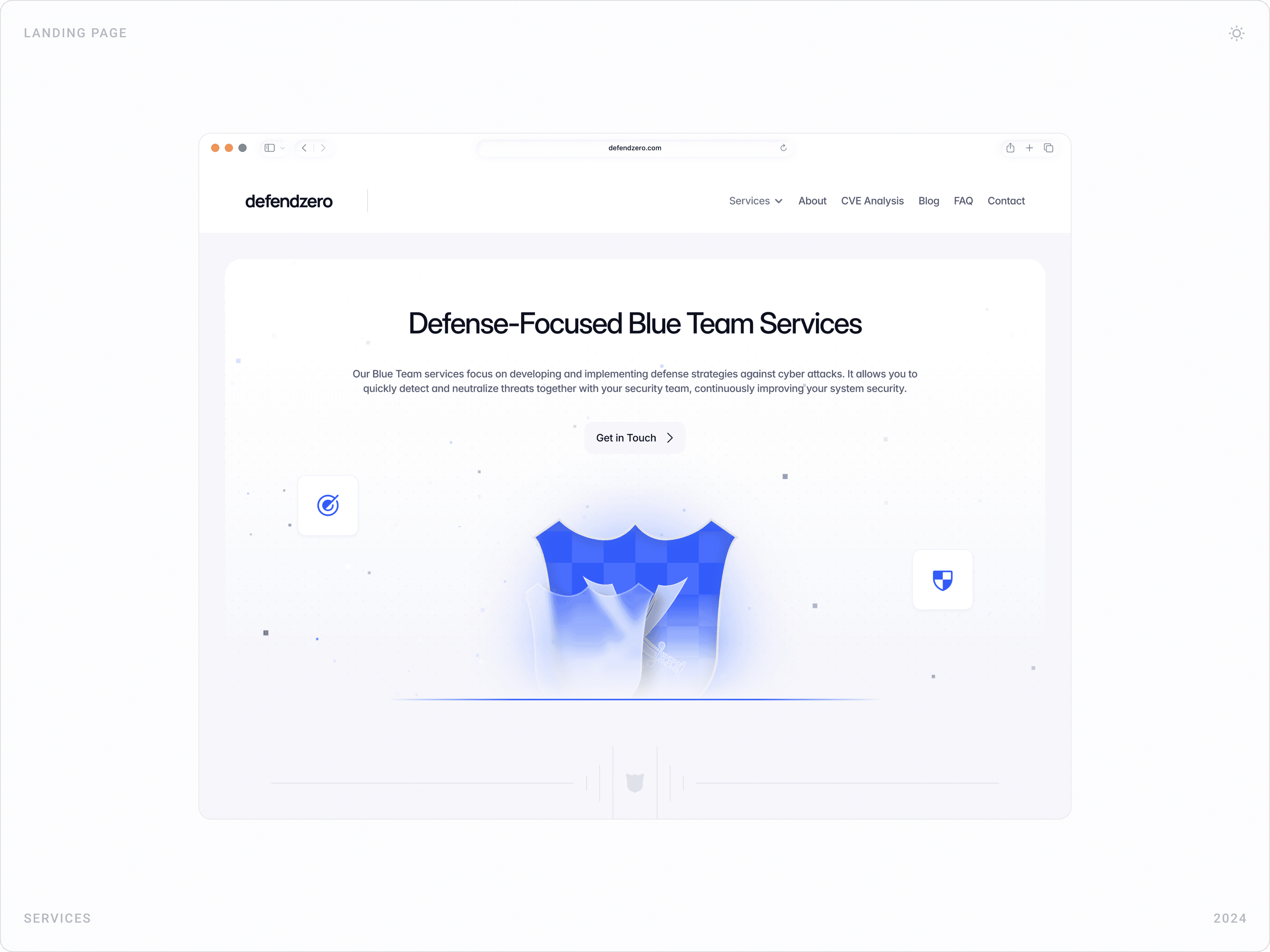 Professional Blue Team Service Page Design