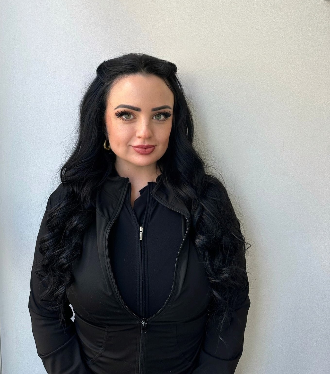 Massage specialist with black hair